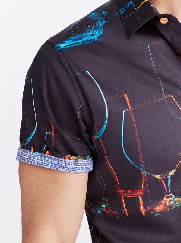 Robert Graham NEON NIGHTS SHORT SLEEVE BUTTON DOWN SHIRT