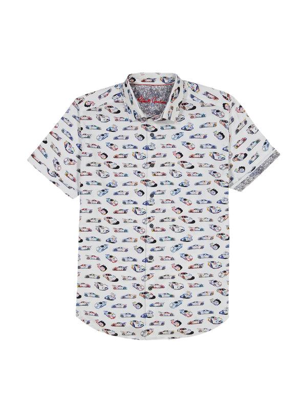 Robert Graham NEON WHEELS SHORT SLEEVE BUTTON DOWN SHIRT