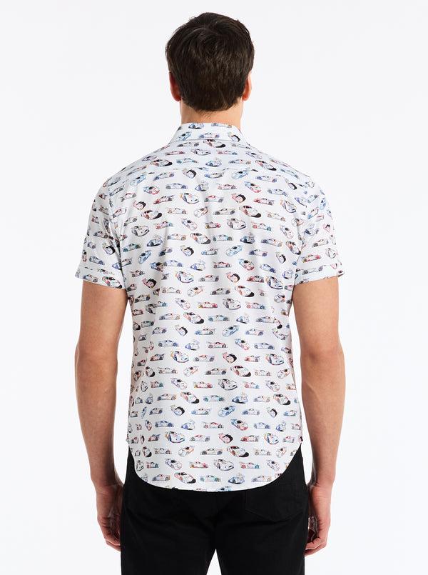 Robert Graham NEON WHEELS SHORT SLEEVE BUTTON DOWN SHIRT