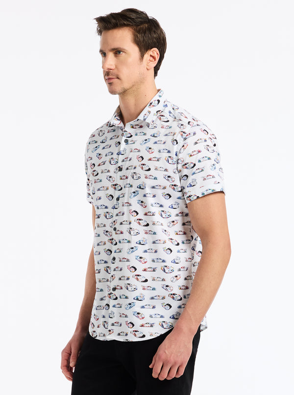 Robert Graham NEON WHEELS SHORT SLEEVE BUTTON DOWN SHIRT