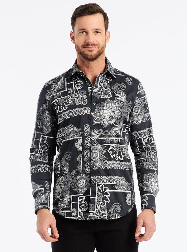robert graham ARDEN LONG SLEEVE BUTTON DOWN SHIRT