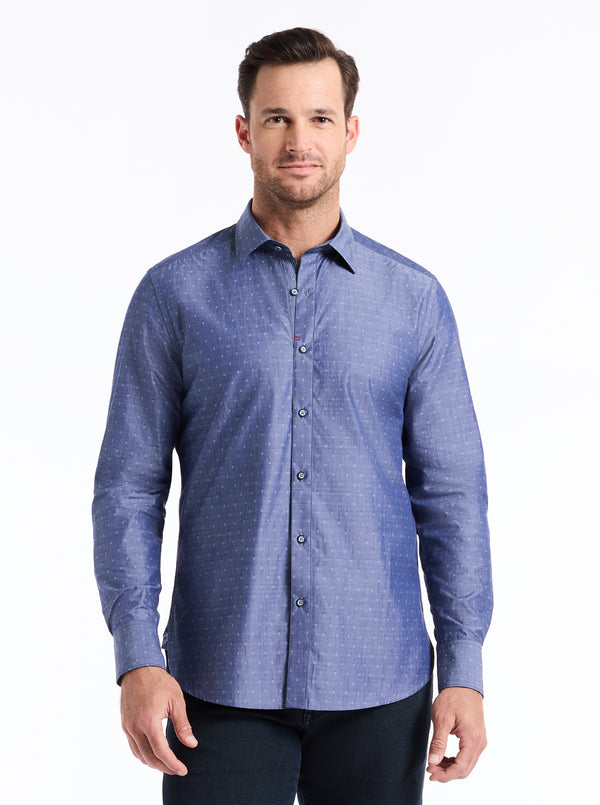 robert graham BOND LONG SLEEVE BUTTON DOWN SHIRT