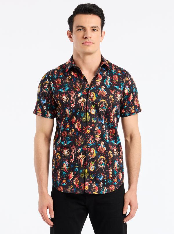 robert graham CARNI SHORT SLEEVE BUTTON DOWN SHIRT