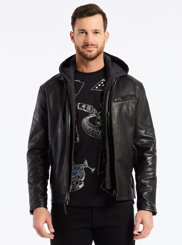 robert graham CEDRO LEATHER JACKET
