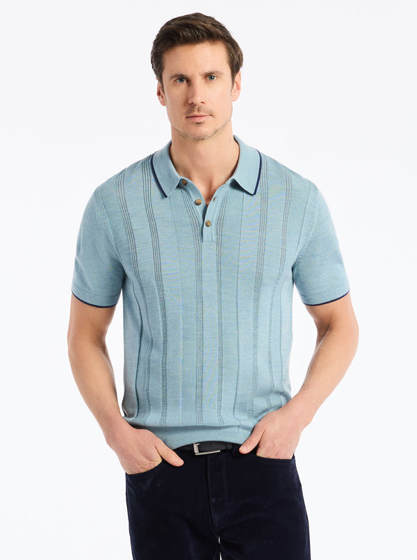 robert graham EDVAN SHORT SLEEVE SWEATER POLO