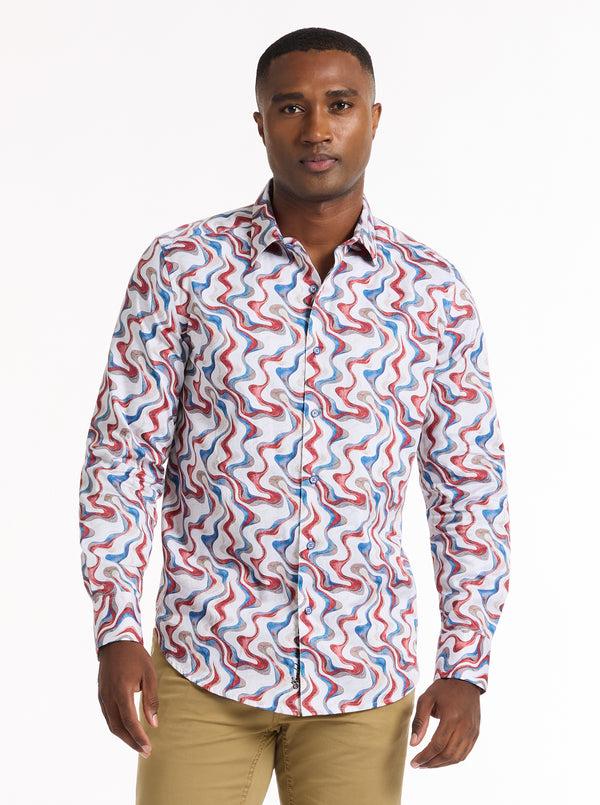 robert graham NATE LONG SLEEVE BUTTON DOWN SHIRT