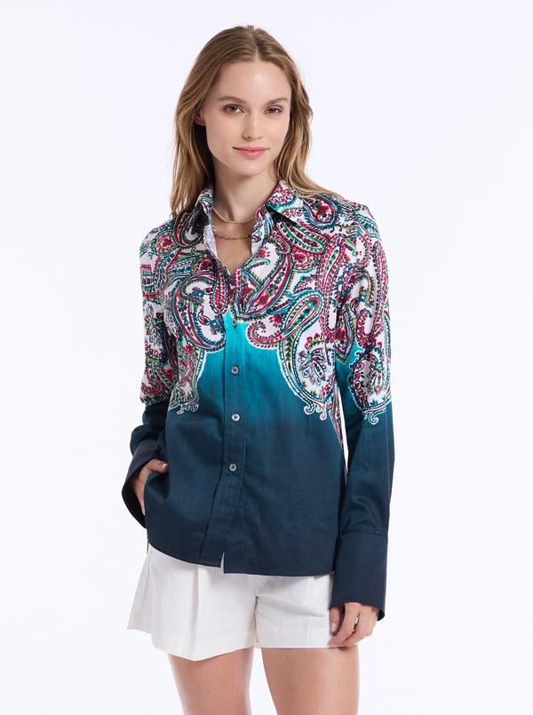 robert graham PRISCILLA LONG SLEEVE SHIRT