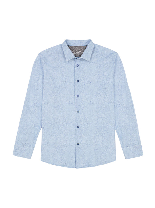 Robert Graham THURSTON LONG SLEEVE BUTTON DOWN KNIT SHIRT