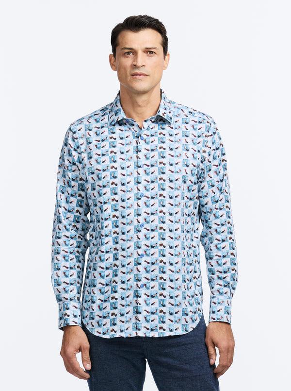 robert graham TOASTED LONG SLEEVE BUTTON DOWN SHIRT