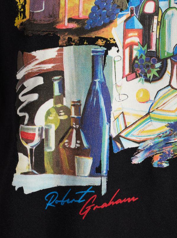 Robert Graham WINE & DINE SHORT SLEEVE BUTTON DOWN T-SHIRT