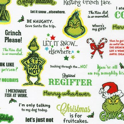 Robert Kaufman Fabrics ADE-20280-223 HOLIDAY By Dr. Seuss Enterprises From How The Grinch Stole Christmas