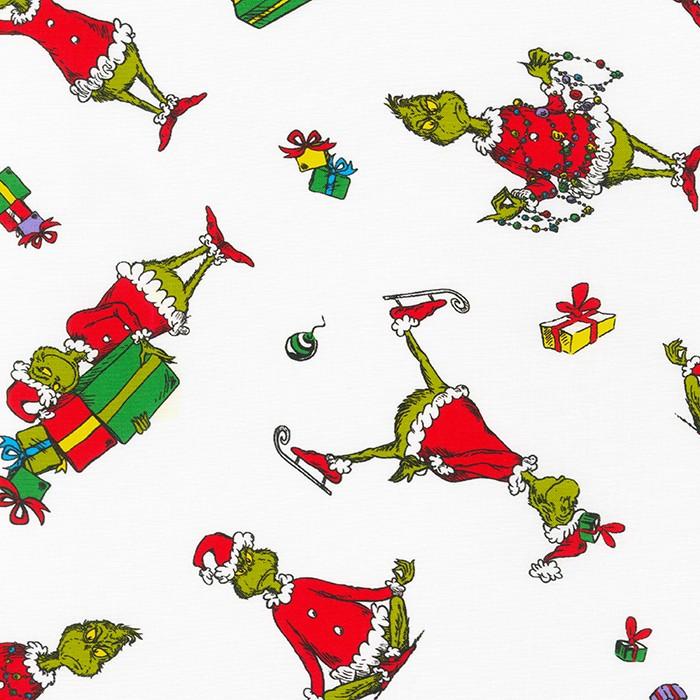 robert kaufman fabrics ADE-20996-223 HOLIDAY by Dr. Seuss Enterprises from How the Grinch Stole Christmas