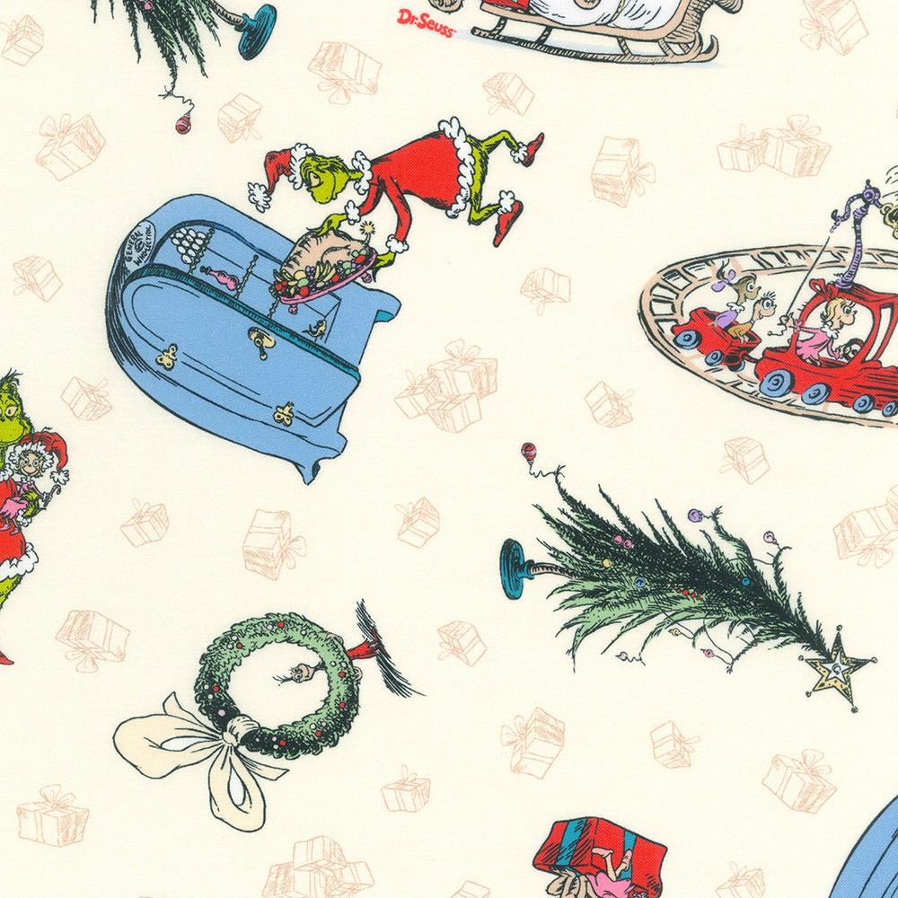 robert kaufman fabrics ADED-21775-223 HOLIDAY by Dr. Seuss Enterprises from How the Grinch Stole Christmas