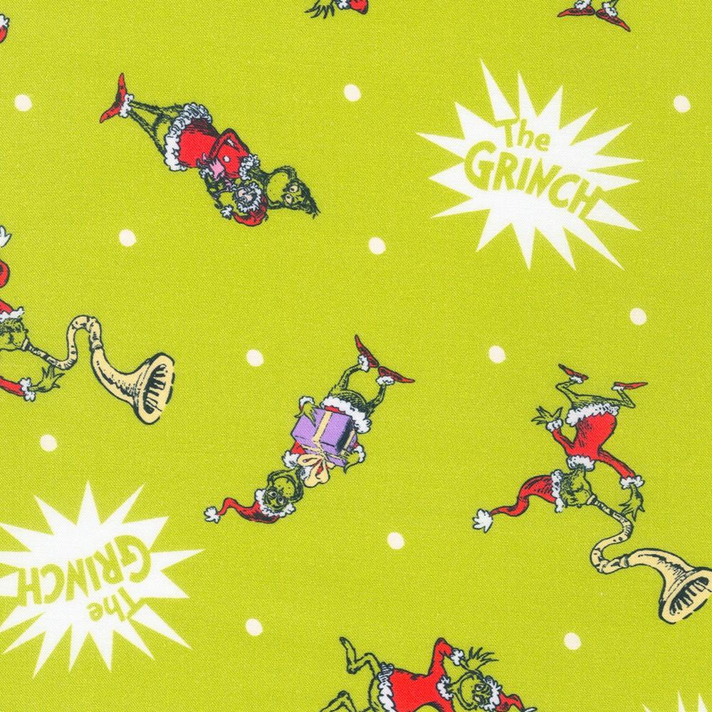 robert kaufman fabrics ADED-21776-223 HOLIDAY by Dr. Seuss Enterprises from How the Grinch Stole Christmas