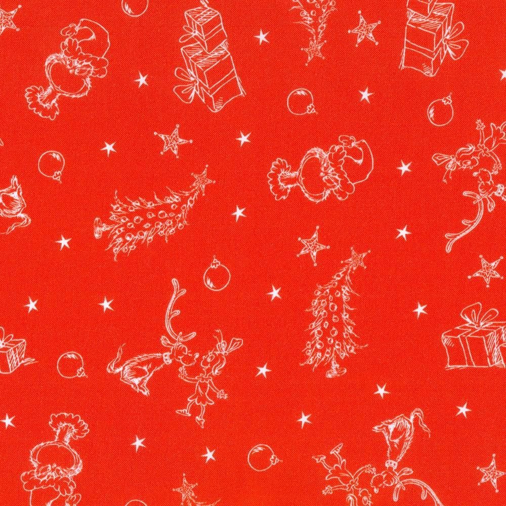robert kaufman fabrics ADED-21780-223 HOLIDAY by Dr. Seuss Enterprises from How the Grinch Stole Christmas