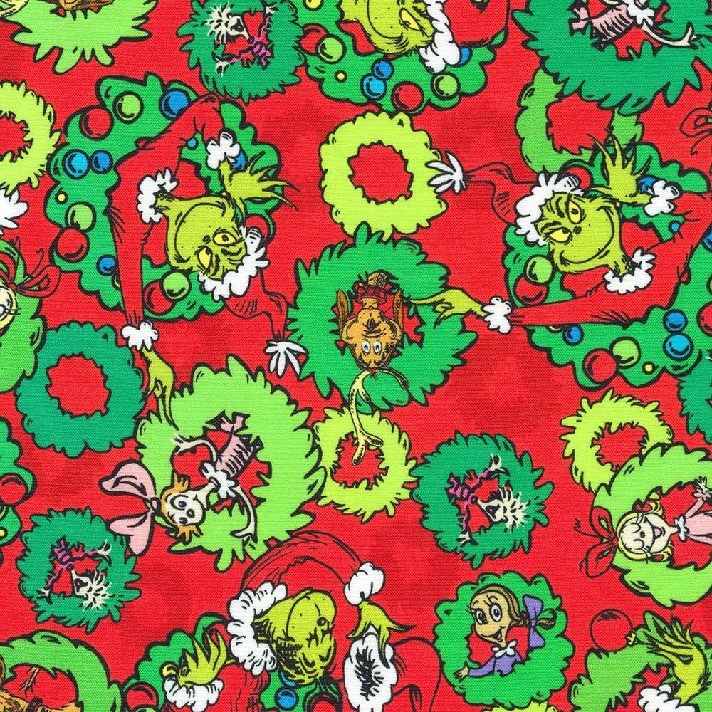 robert kaufman fabrics ADED-22566-223 HOLIDAY by Dr. Seuss Enterprises from How the Grinch Stole Christmas