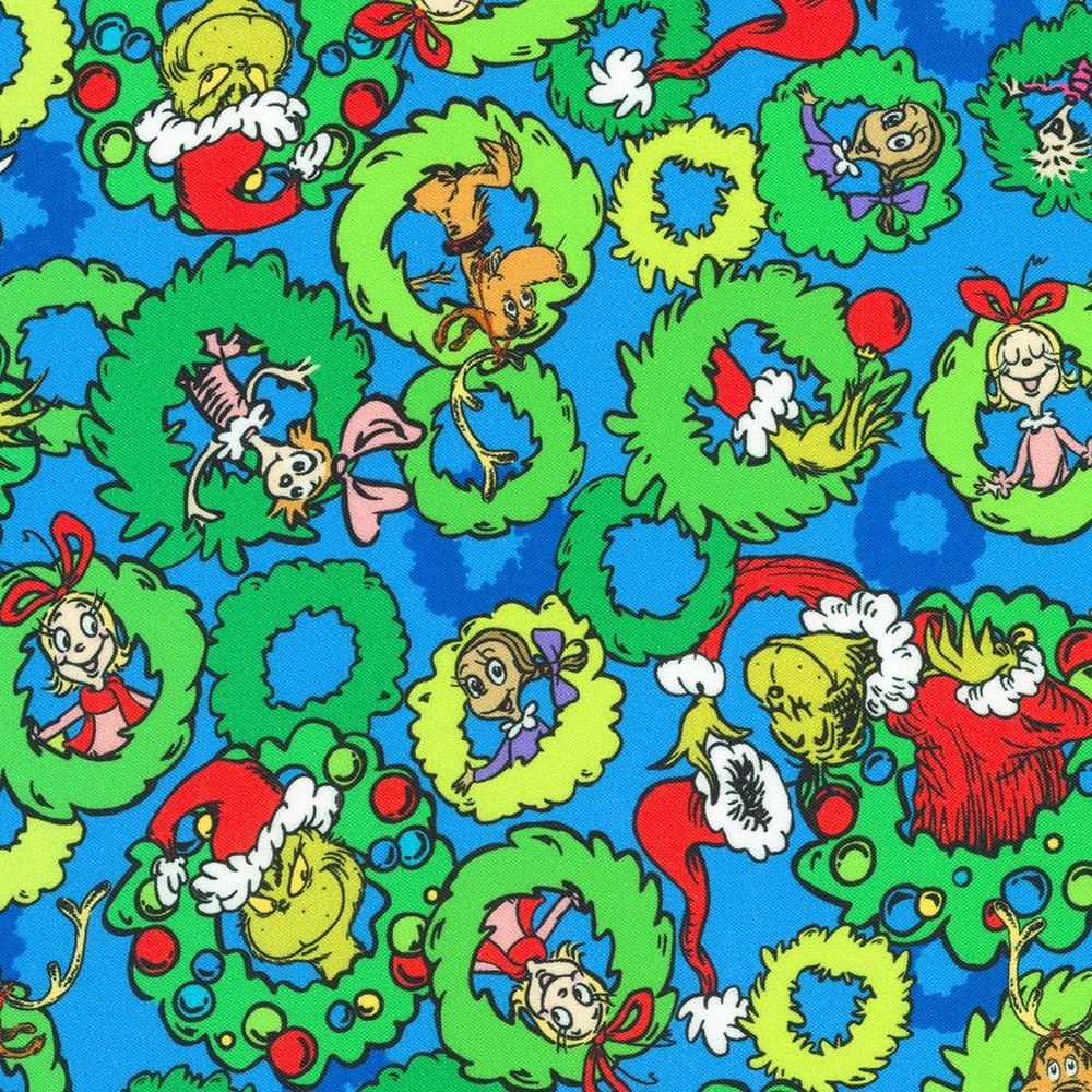 robert kaufman fabrics ADED-22566-277 WINTER by Dr. Seuss Enterprises from How the Grinch Stole Christmas