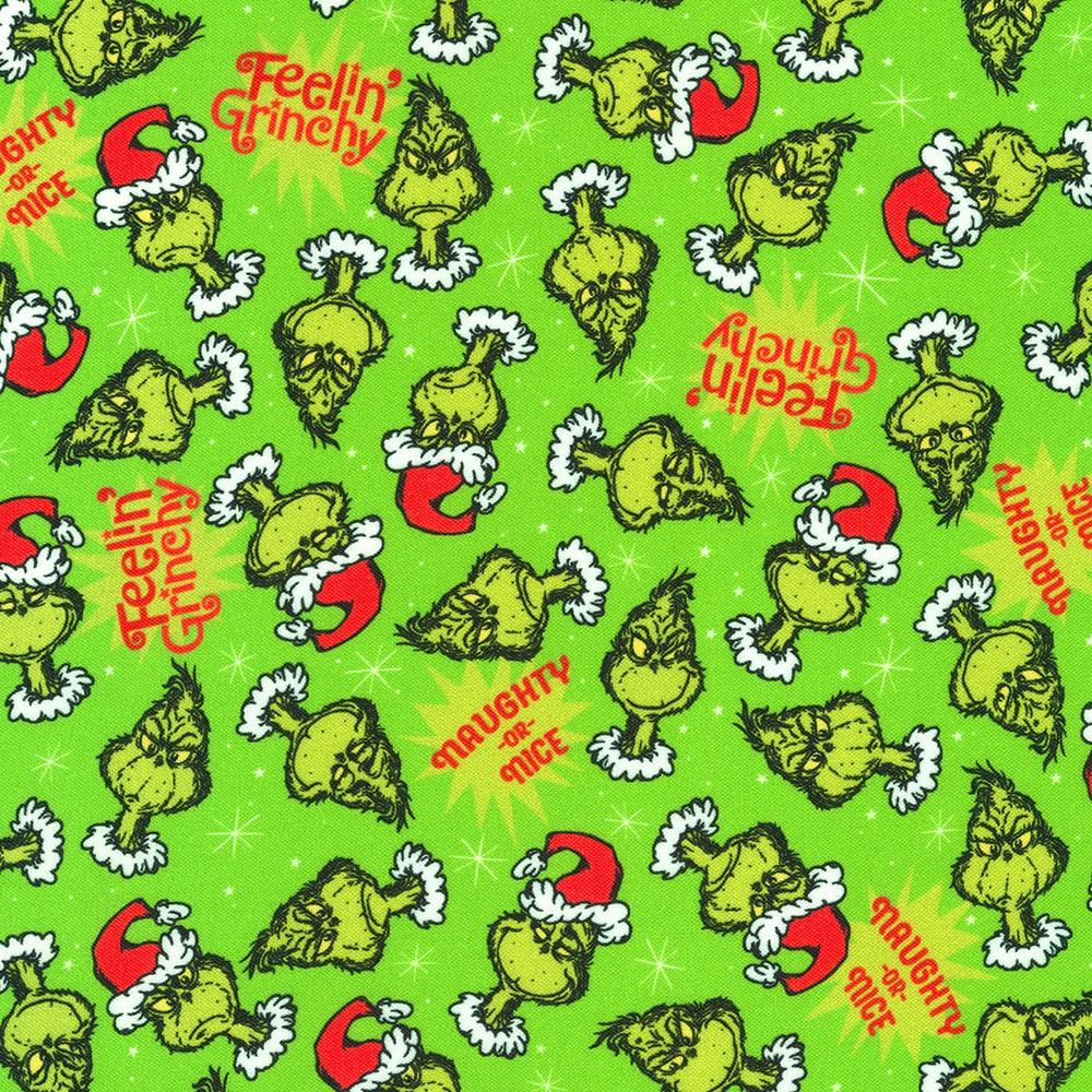 robert kaufman fabrics ADED-22567-240 HOLLY by Dr. Seuss Enterprises from How the Grinch Stole Christmas