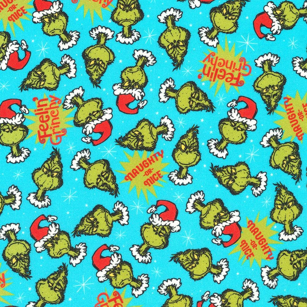 robert kaufman fabrics ADED-22567-88 ICE by Dr. Seuss Enterprises from How the Grinch Stole Christmas