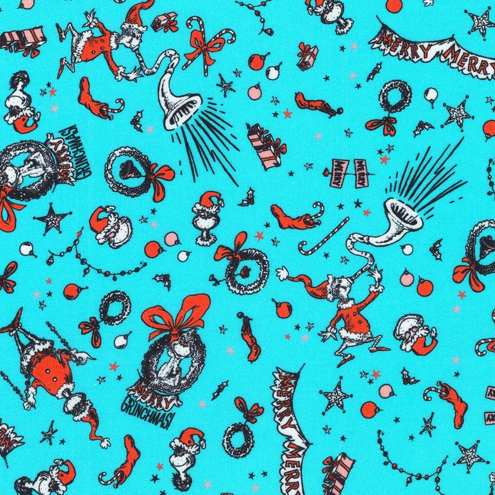 Robert Kaufman Fabrics ADED-22568-88 ICE By Dr. Seuss Enterprises From How The Grinch Stole Christmas