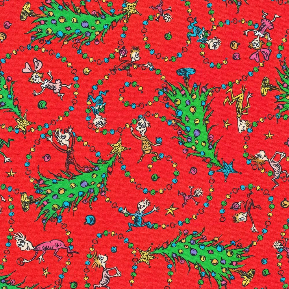 robert kaufman fabrics ADED-22569-223 HOLIDAY by Dr. Seuss Enterprises from How the Grinch Stole Christmas