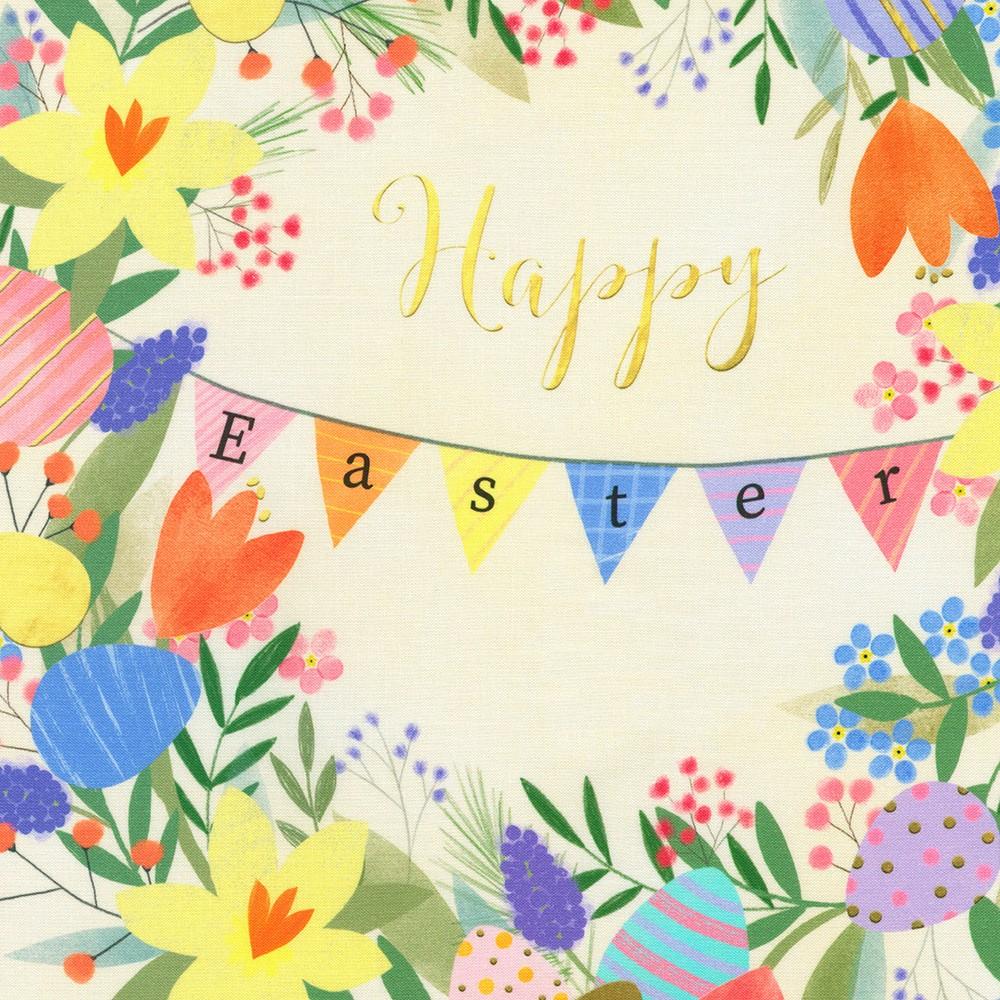 Robert Kaufman Fabrics AFGD-23575-270 MEADOW By Dotty Lottie From Happy Easter