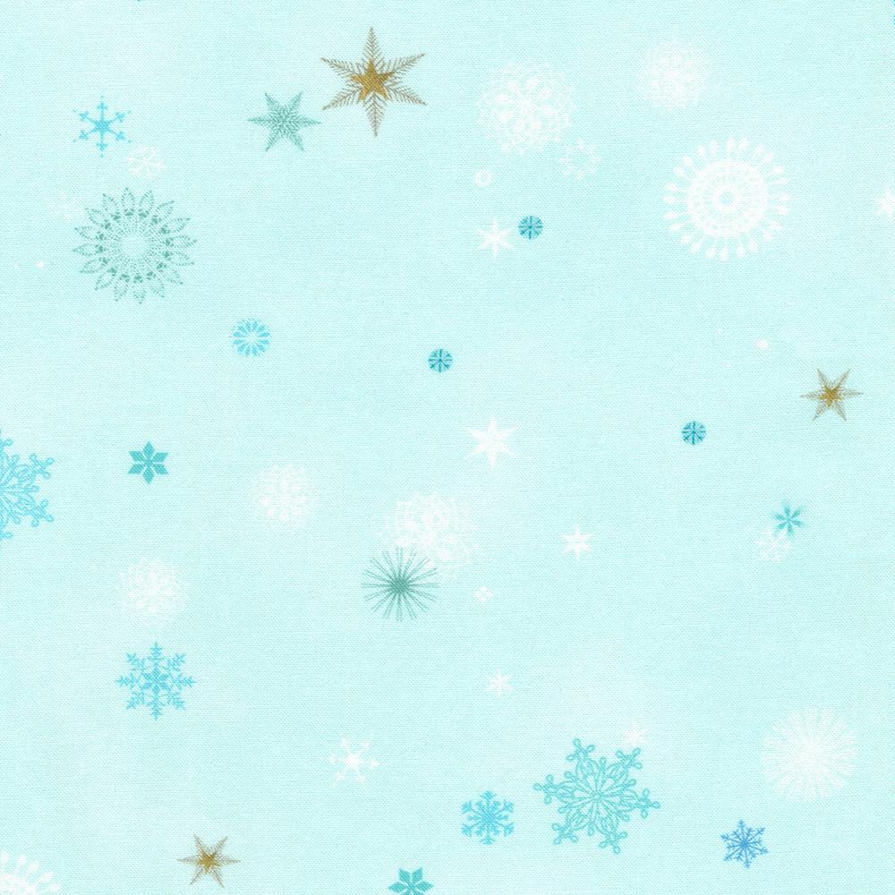 robert kaufman fabrics AHPD-23046-63 SKY by Lynn Horrabin from Festive Fauna