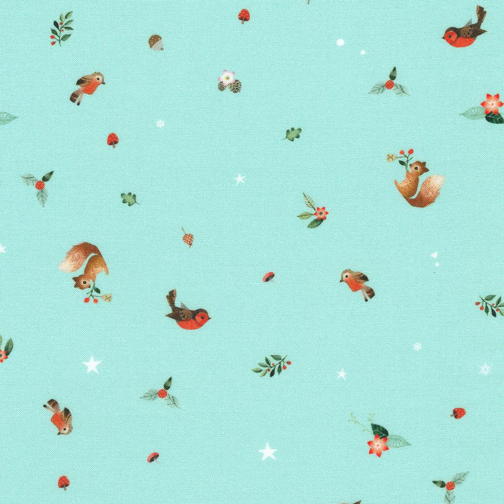 Robert Kaufman Fabrics AHPD-23047-390 BREEZE By Lynn Horrabin From Festive Fauna
