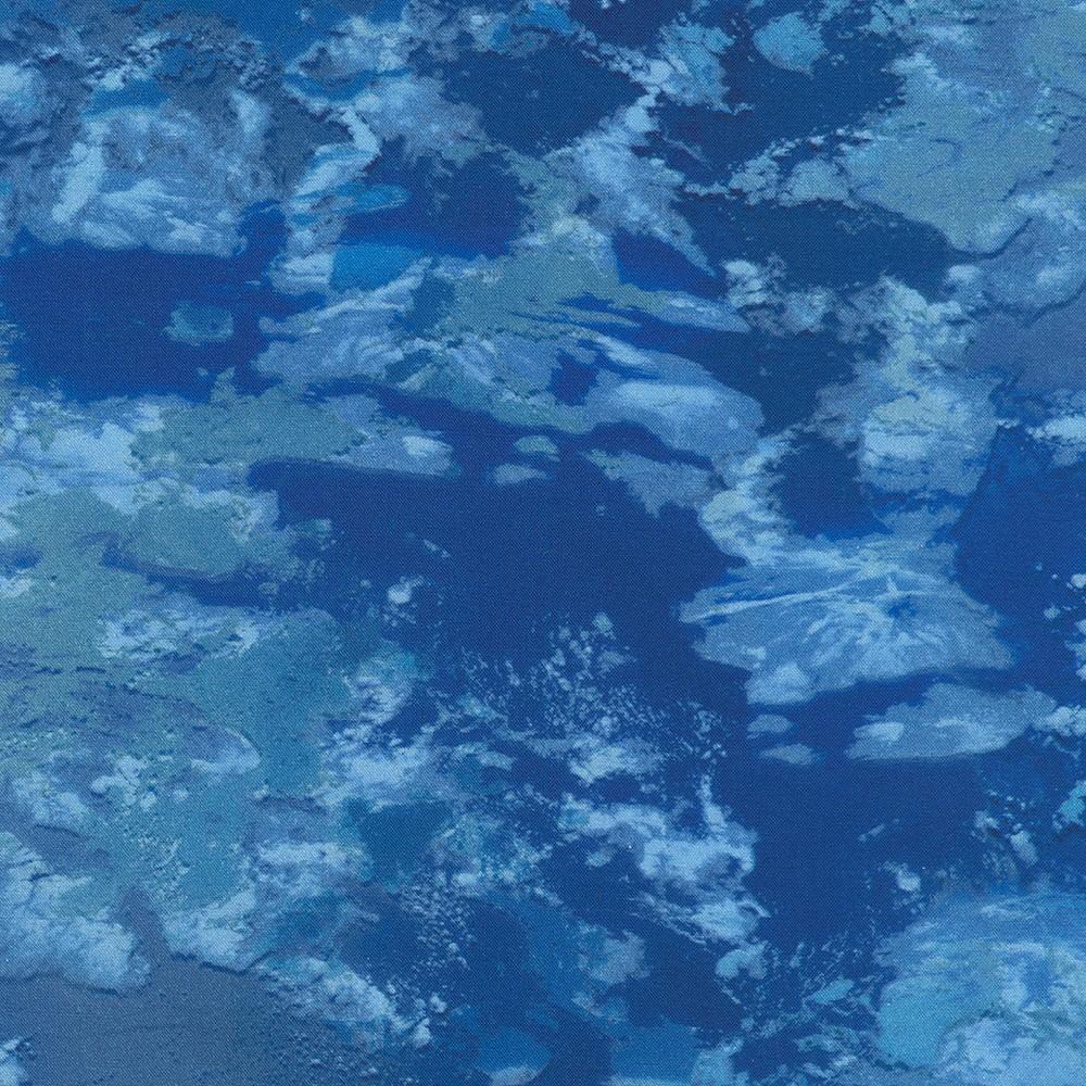 robert kaufman fabrics AKWD-23316-59 OCEAN by Karen Nyberg from Earth Views - Oceans
