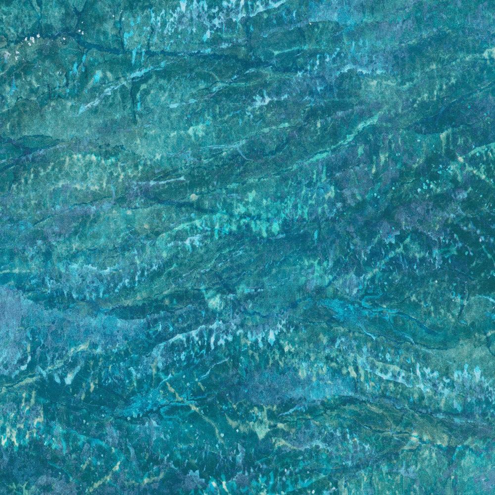 robert kaufman fabrics AKWD-23321-213 TEAL by Karen Nyberg from Earth Views - Oceans