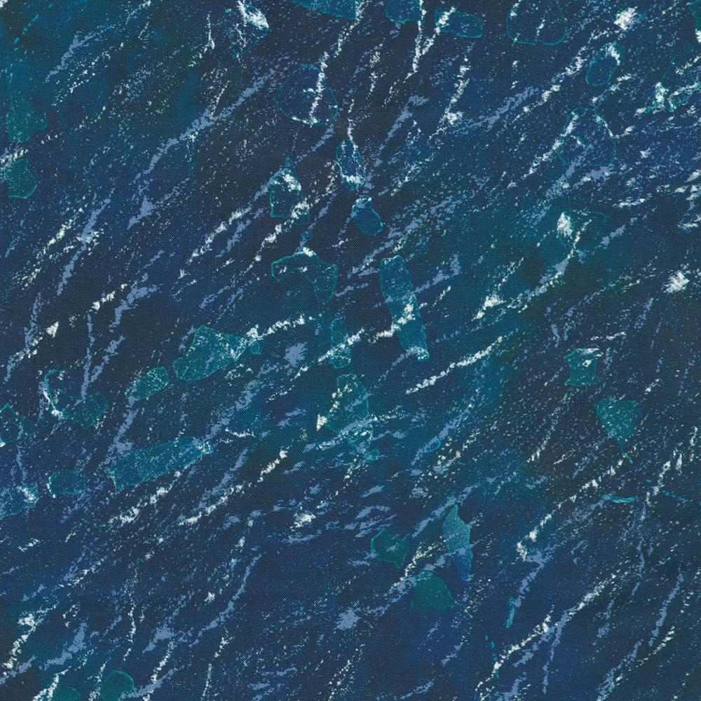 robert kaufman fabrics AKWD-23322-360 ULTRA MARINE by Karen Nyberg from Earth Views - Oceans