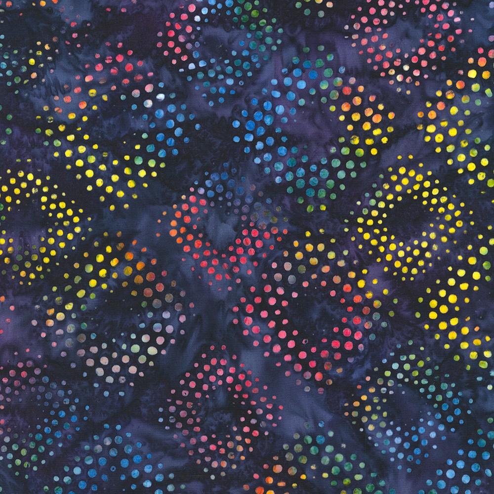 robert kaufman fabrics AMD-22657-460 MIDNIGHT PURPLE from Artisan Batiks: Dotted