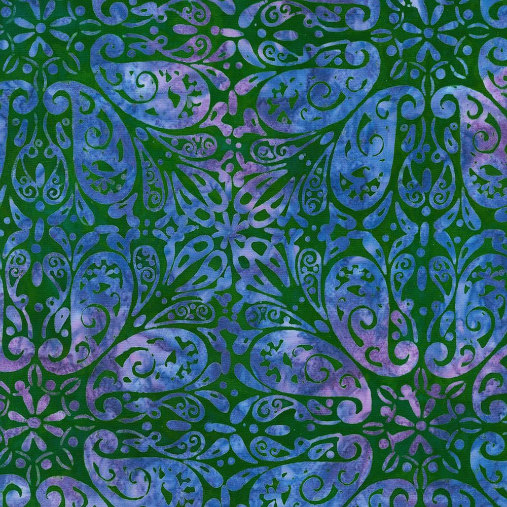 robert kaufman fabrics AMD-22837-201 JEWEL from Artisan Batiks: Paisley Bouquet
