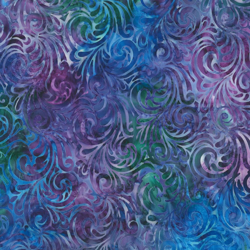 robert kaufman fabrics AMD-22838-426 TANZANITE from Artisan Batiks: Paisley Bouquet