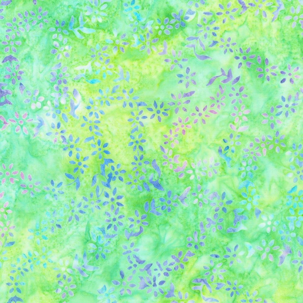 robert kaufman fabrics AMD-22840-395 SOUR APPLE from Artisan Batiks: Paisley Bouquet