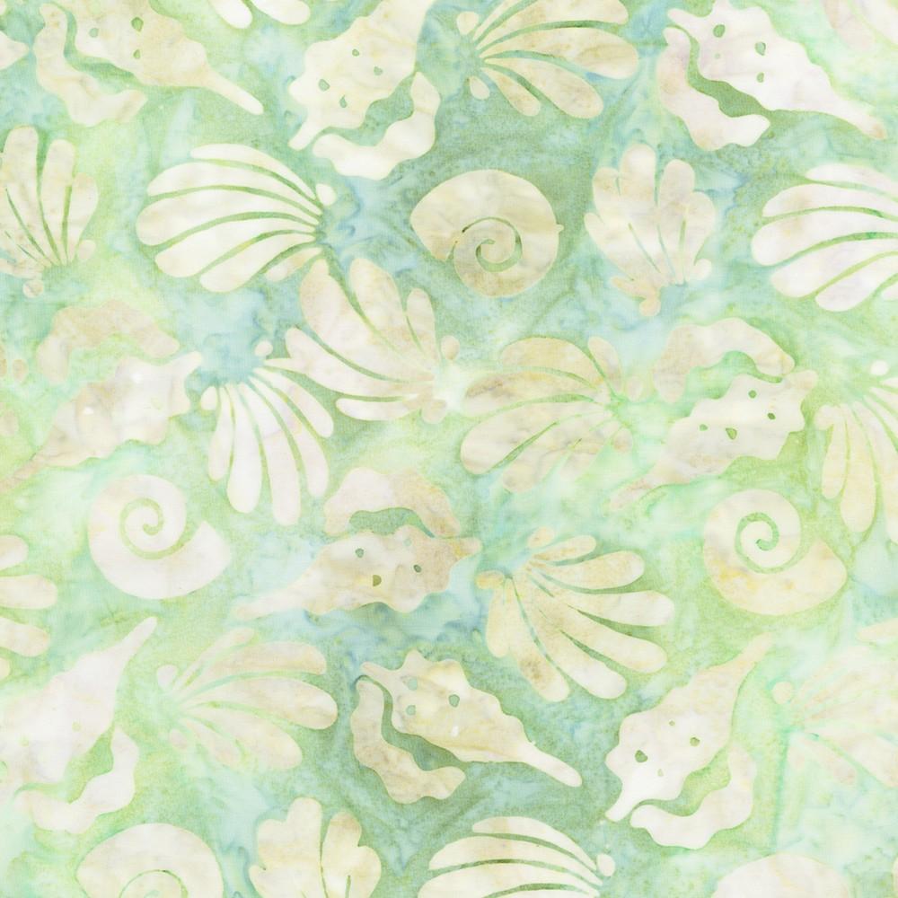 robert kaufman fabrics AMD-23496-52 PISTACHIO from Artisan Batiks: Coastal Shells