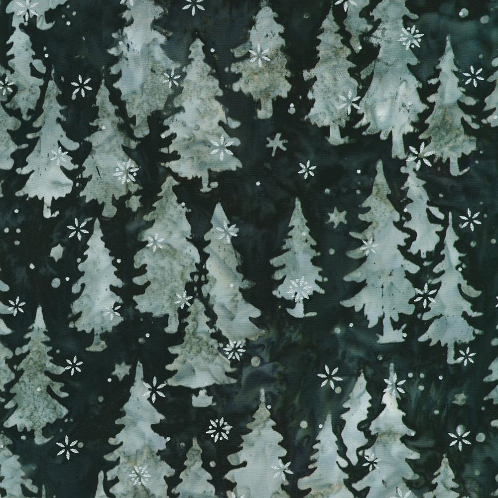 robert kaufman fabrics AMDM-23141-438 NIGHT from Artisan Batiks: Winter Pines
