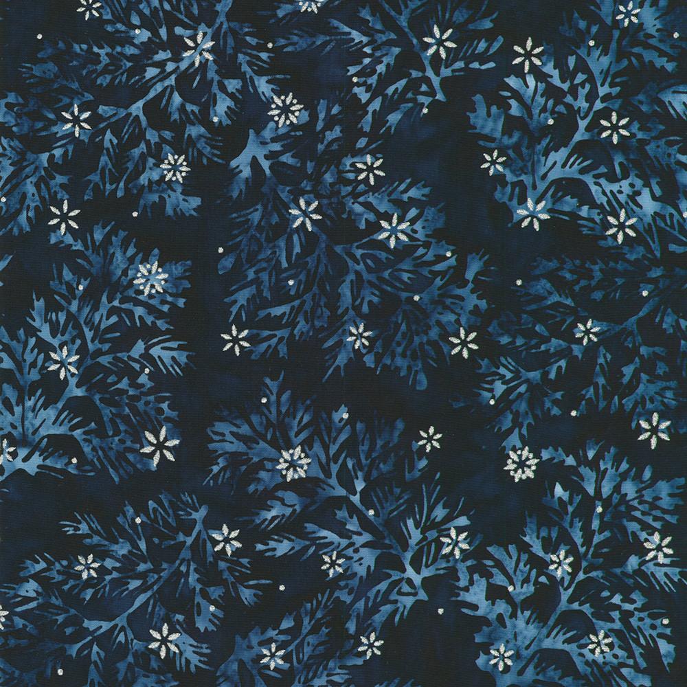 robert kaufman fabrics AMDM-23143-69 MIDNIGHT from Artisan Batiks: Winter Pines