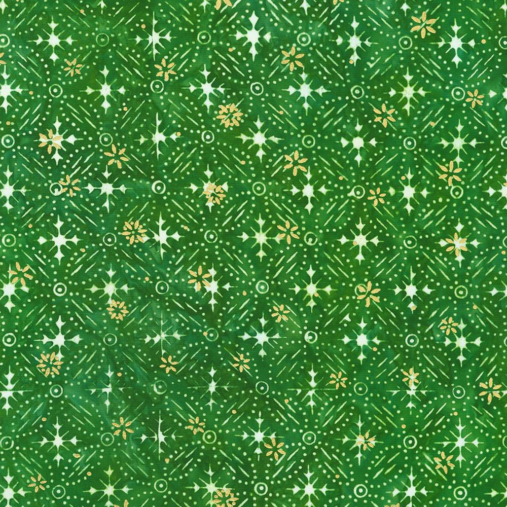 robert kaufman fabrics AMDM-23154-7 GREEN from Artisan Batiks: Twinkle Lights
