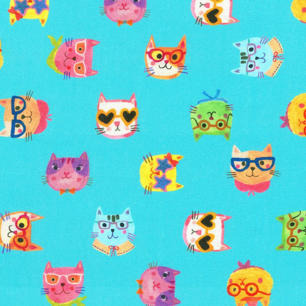 robert kaufman fabrics ANAD-23285-370 POOL by Subhashini Narayanan from Whisker Wonderland