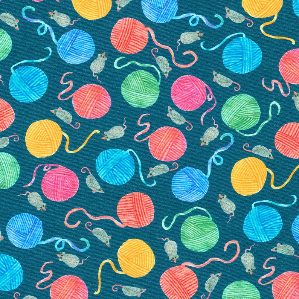 robert kaufman fabrics ANAD-23289-59 OCEAN by Subhashini Narayanan from Whisker Wonderland