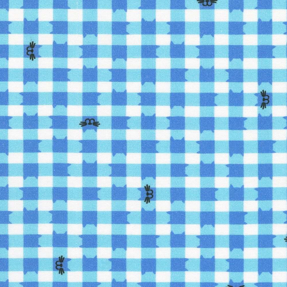 robert kaufman fabrics ANAD-23291-63 SKY by Subhashini Narayanan from Whisker Wonderland