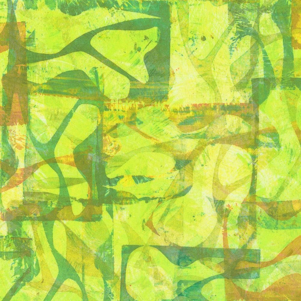 robert kaufman fabrics ANJD-22863-50 LIME by Leslie Tucker Jenison from Wishwell: Industrial Imprints