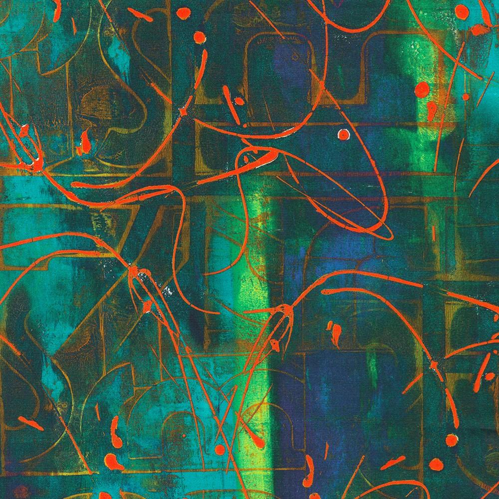 robert kaufman fabrics ANJD-23626-71 LAGOON by Leslie Tucker Jenison from Urban Archeology