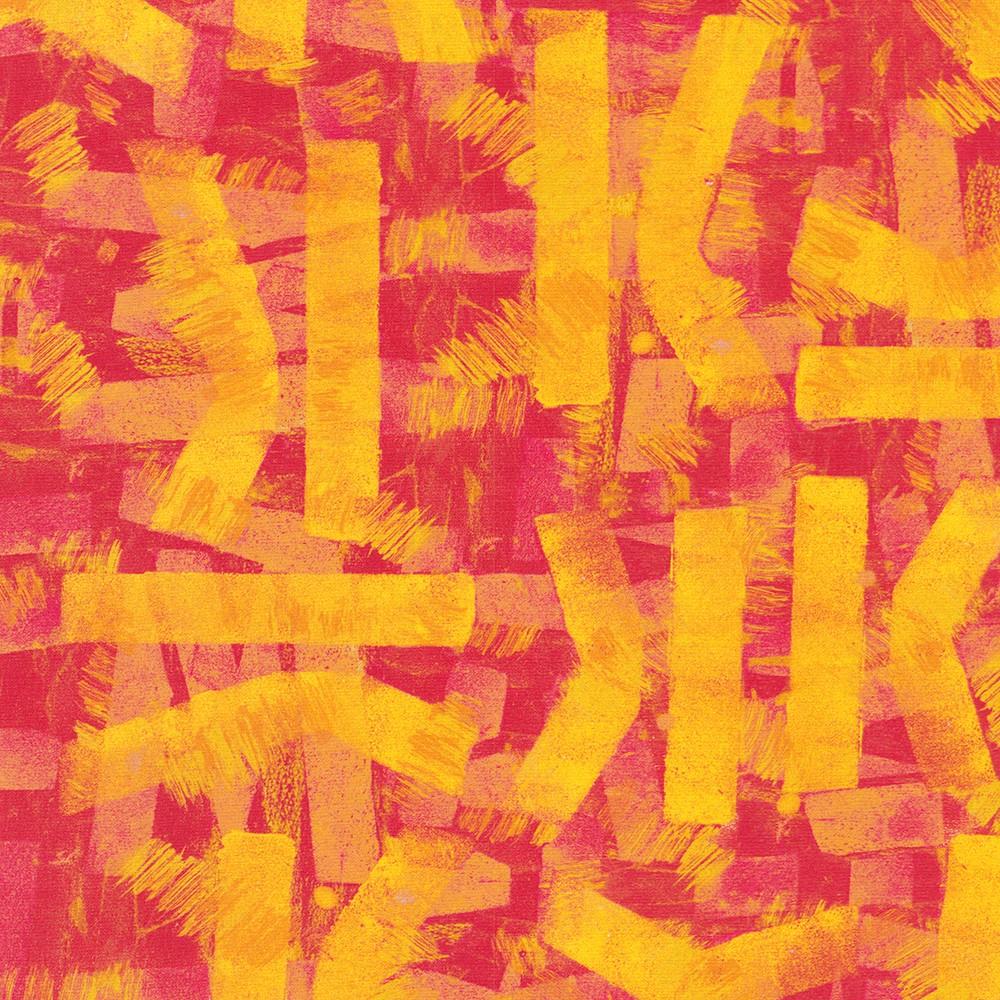 robert kaufman fabrics ANJD-23628-141 SAFFRON by Leslie Tucker Jenison from Urban Archeology
