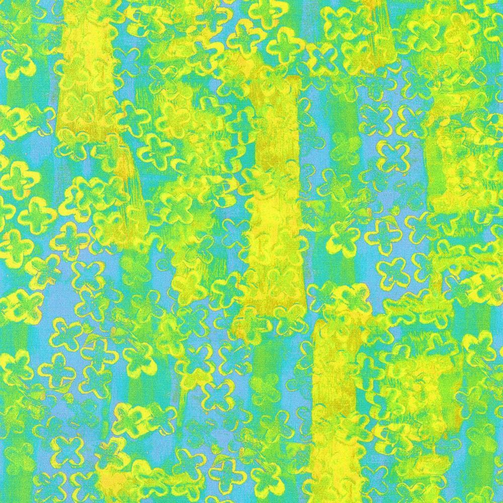 Robert Kaufman Fabrics ANJD-23633-70 AQUA By Leslie Tucker Jenison From Urban Archeology