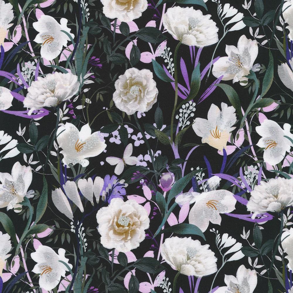 robert kaufman fabrics AQODM-22925-438 NIGHT by Sanja Rescek from Silver Lake