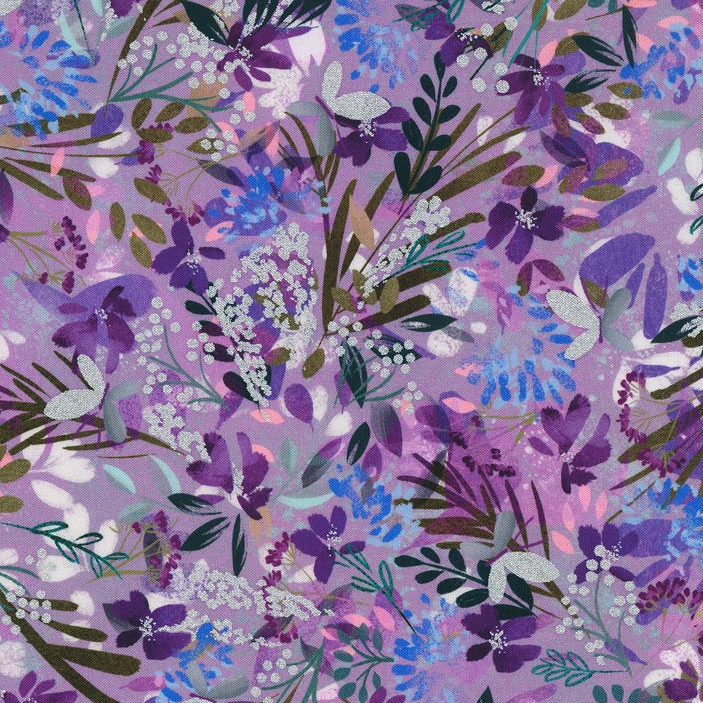robert kaufman fabrics AQODM-22926-252 THISTLE by Sanja Rescek from Silver Lake