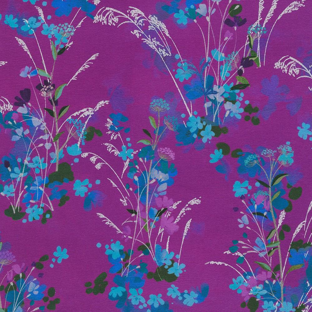 robert kaufman fabrics AQODM-22927-108 FUCHSIA by Sanja Rescek from Silver Lake