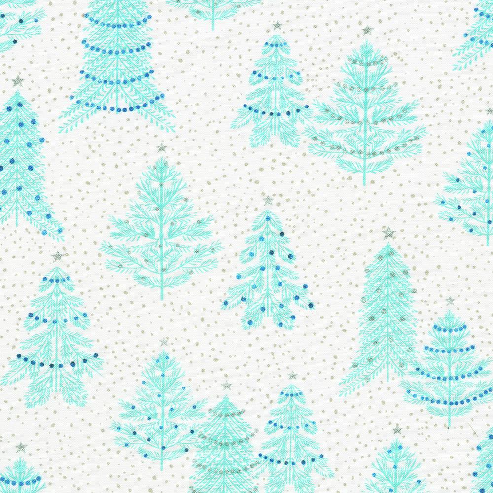 robert kaufman fabrics AQODM-23105-87 SNOW by Sanja Rescek from Peaceful